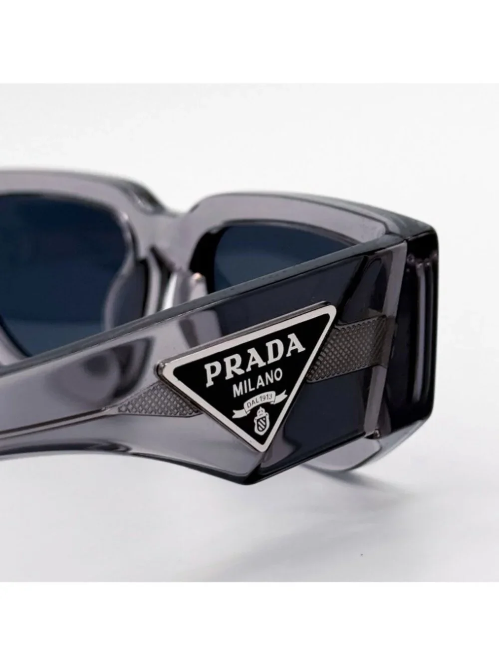 NEW PRADA SUNGLASSES PR09ZS 18S09T TRANSPARENT GRAY UNISEX PR 09ZS 18S09T, SPR 0 - Picture 6 of 10
